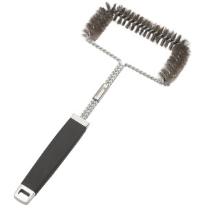 Landmann Grillreinigungsbürste, dreiseitig mit Edelstahlborsten für Gussroste.