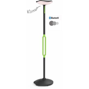 Lutec LED Solar Stehleuchte Poppy, anthrazit-grün, dimmbar & Bluetooth für Musik.