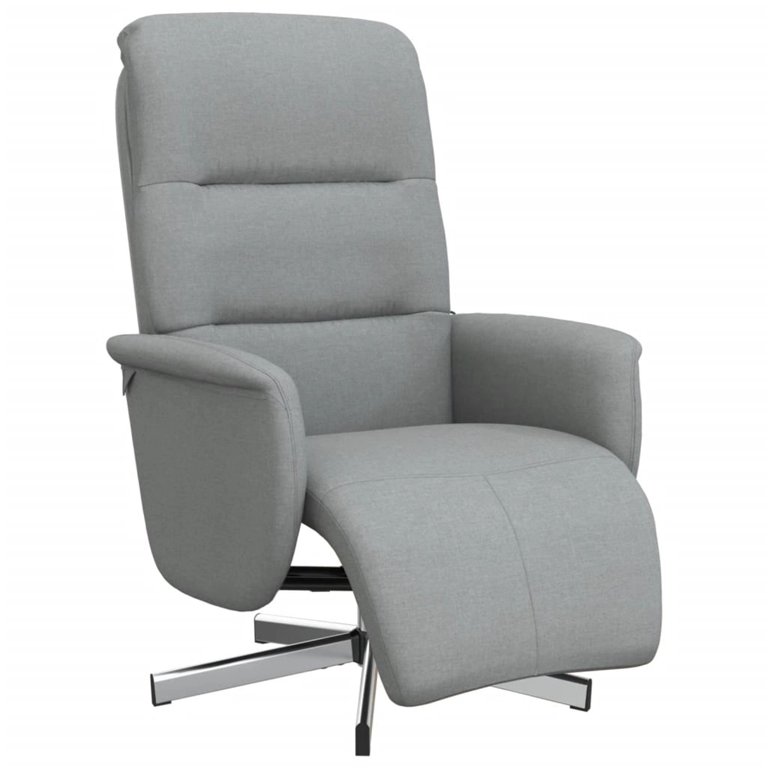 vidaXL Relaxsessel mit Fußteil Hellgrau Stoff 356561 günstig online kaufen