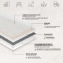 Schichtaufbau Karat CV Bodenbelag Atlantic Midas: Oberfläche, Dekor, Glasvlies, Verbindungsschicht, Textilrücken.