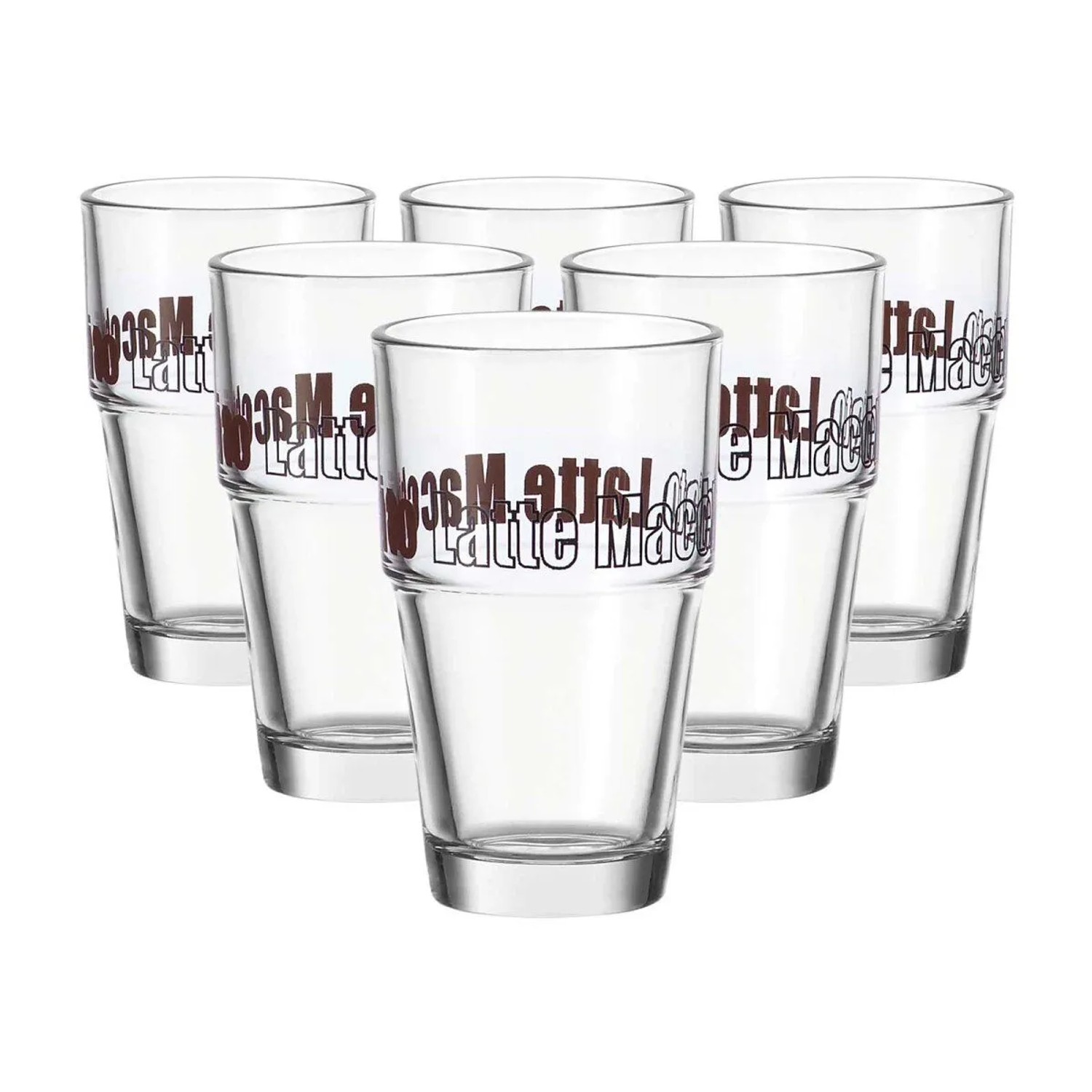 Leonardo Solo Becher 410 ml Latte Macchiato 6er Set