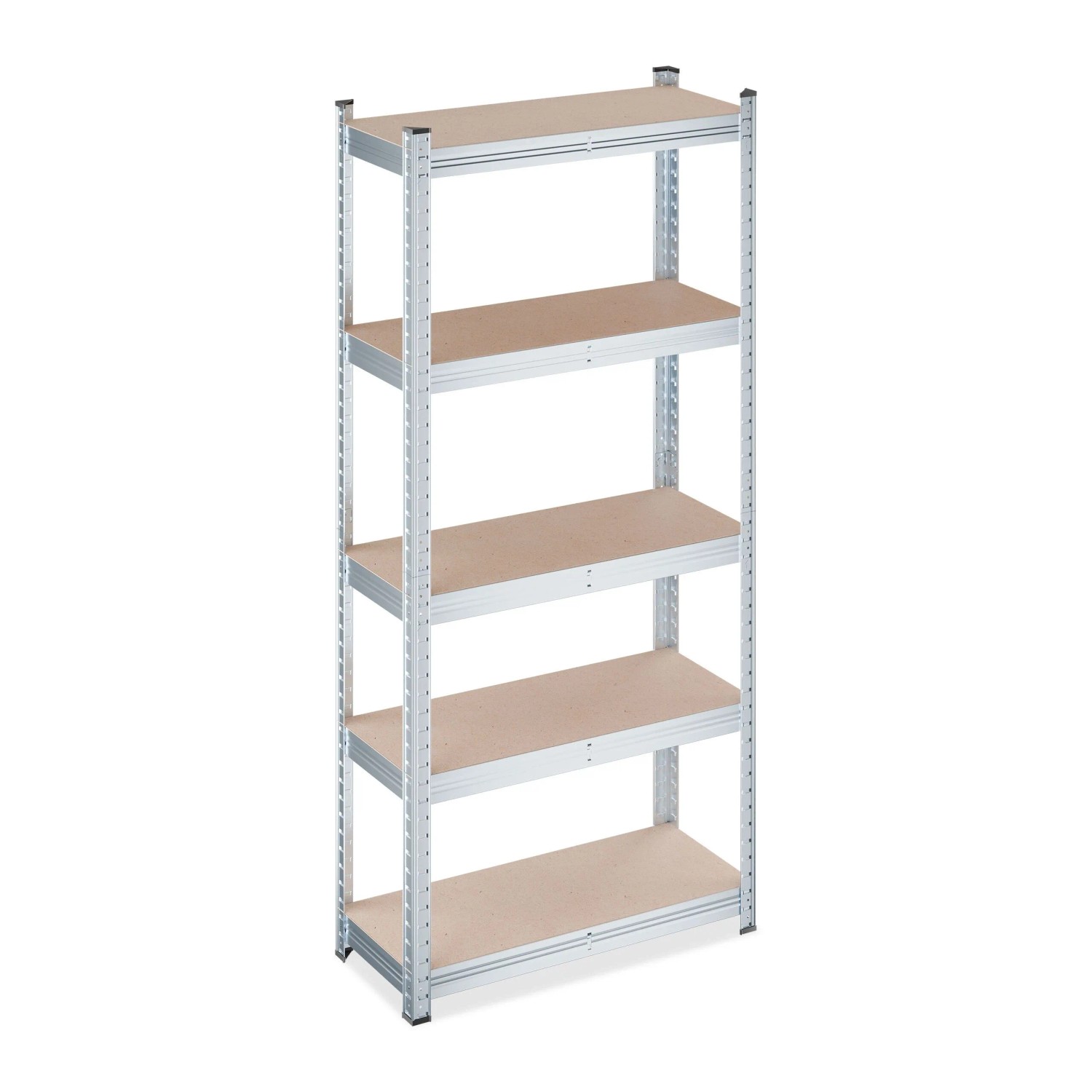 Relaxdays Schwerlastregal Stahl Silber 750 kg 150 cm x 70 cm x 30 cm