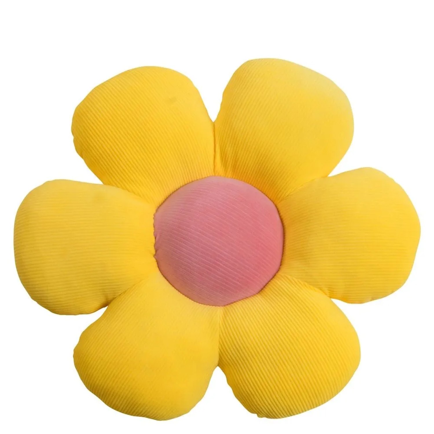 MAGMA Heimtex Dekokissen Minnie Blumenform Ø 50 cm Gelb