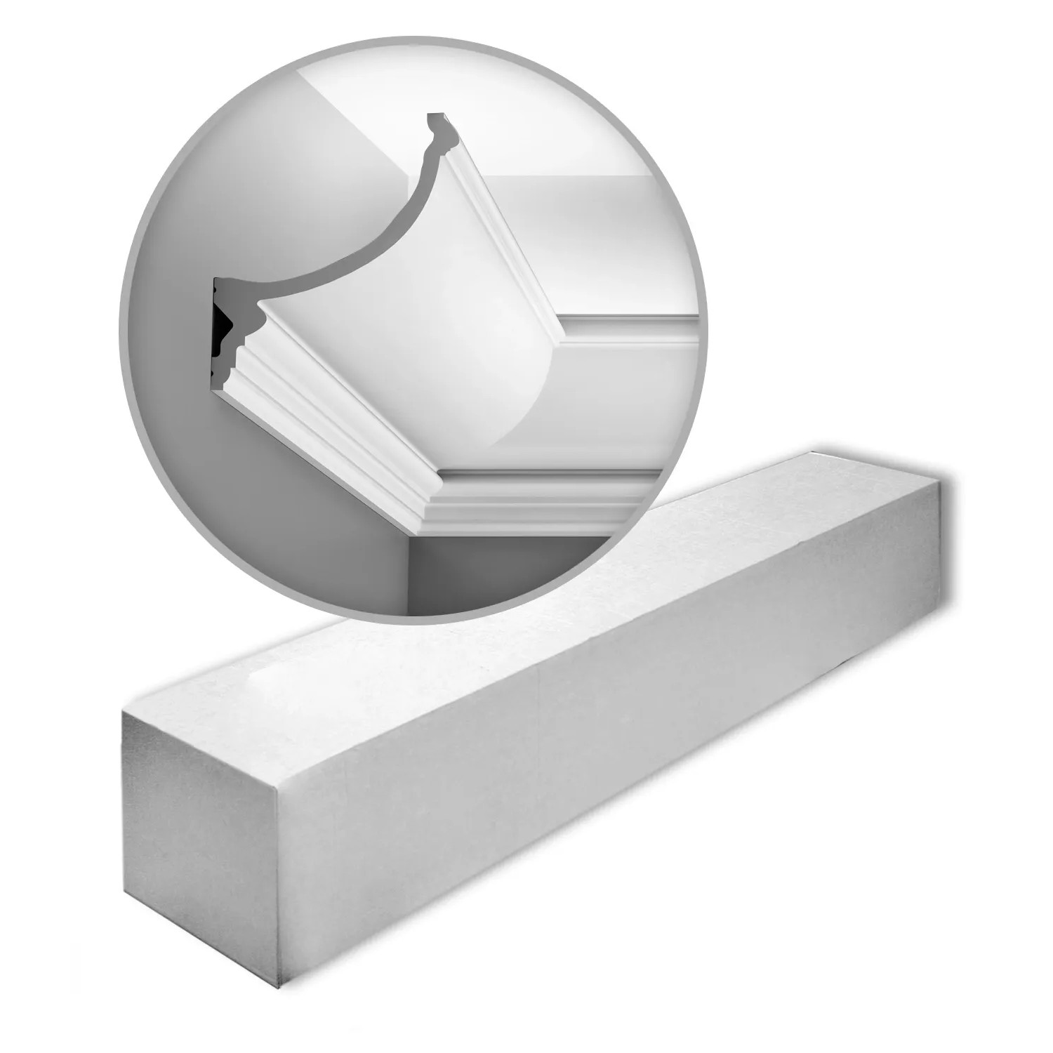 ORAC DECOR C900 LUXXUS Zierleisten 1 Karton Set 10 Stuckleisten 20 m Weiß günstig online kaufen