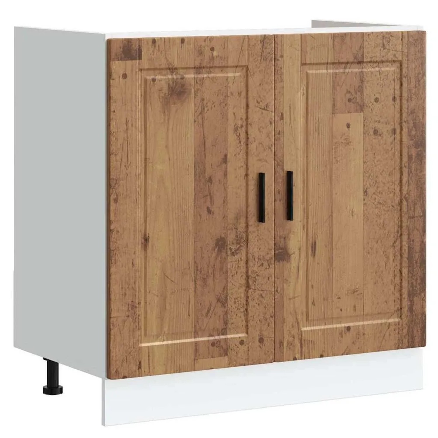 vidaXL Spülenunterschrank Porto Altholz-Optik 80x46x81,5 cm 853935
