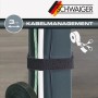 Schwaiger Klettbandrolle, schwarz, zur Kabelorganisation und einfachen Befestigung.