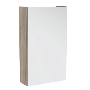 Badmobil Spiegelschrank Juna, 40 cm, Sanoma Eiche Dekor. Kompakter Hängeschrank für Bad.