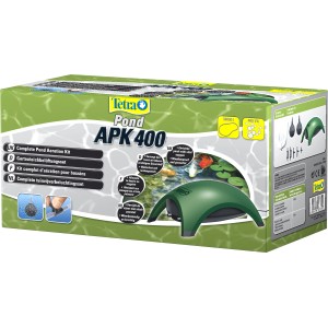 Tetra Pond APK 400 Gartenteich-Luftpumpe im Set mit Zubehör für die Teichbelüftung.