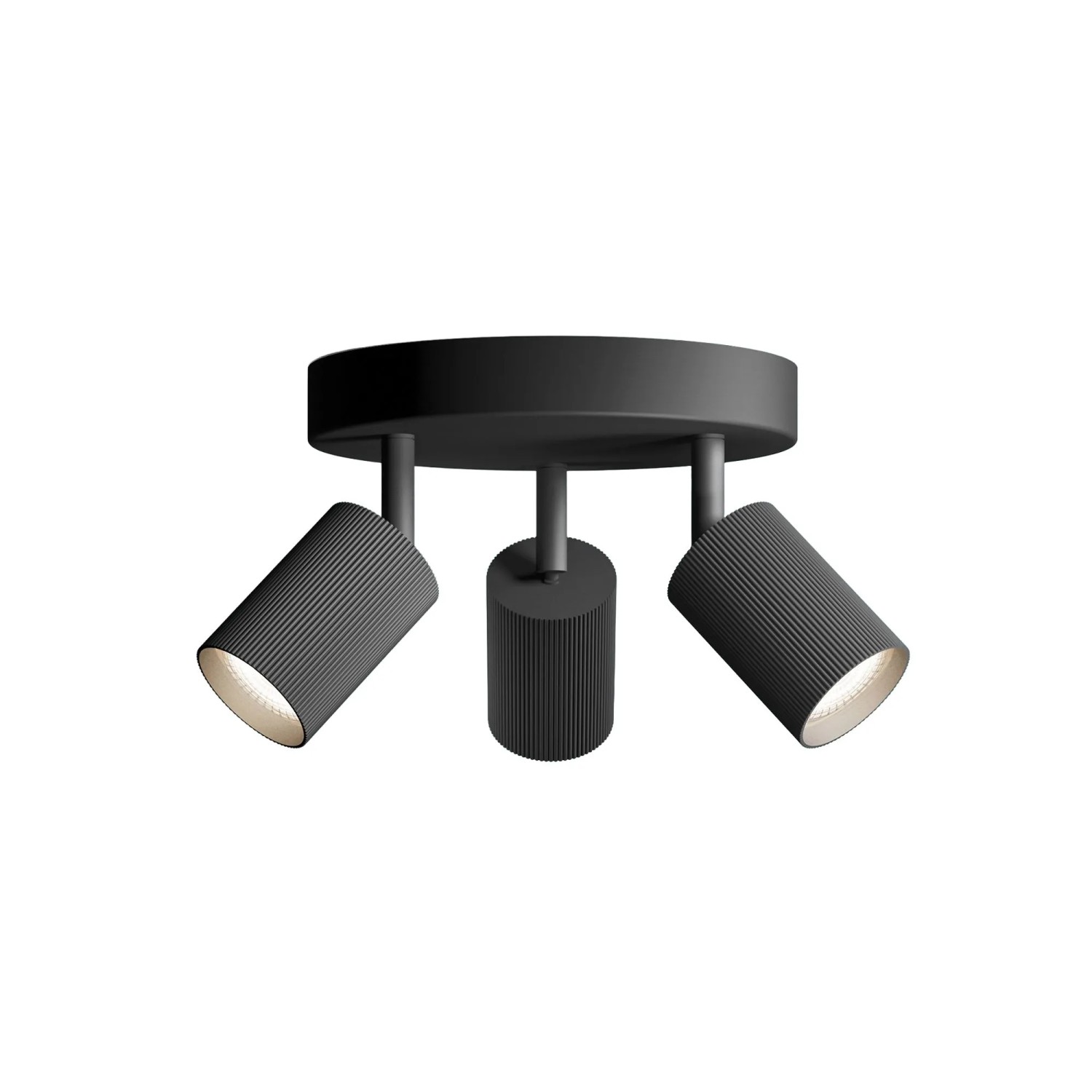 Philips LED-Spot Wyatt Rund 3-Flammig Wand- & Deckenmontage Schwenkbar Schwarz