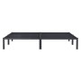 ML-Design Metallbett 160x200 cm, anthrazitfarbener Stahlrahmen mit integriertem Lattenrost. Modernes Bettgestell.