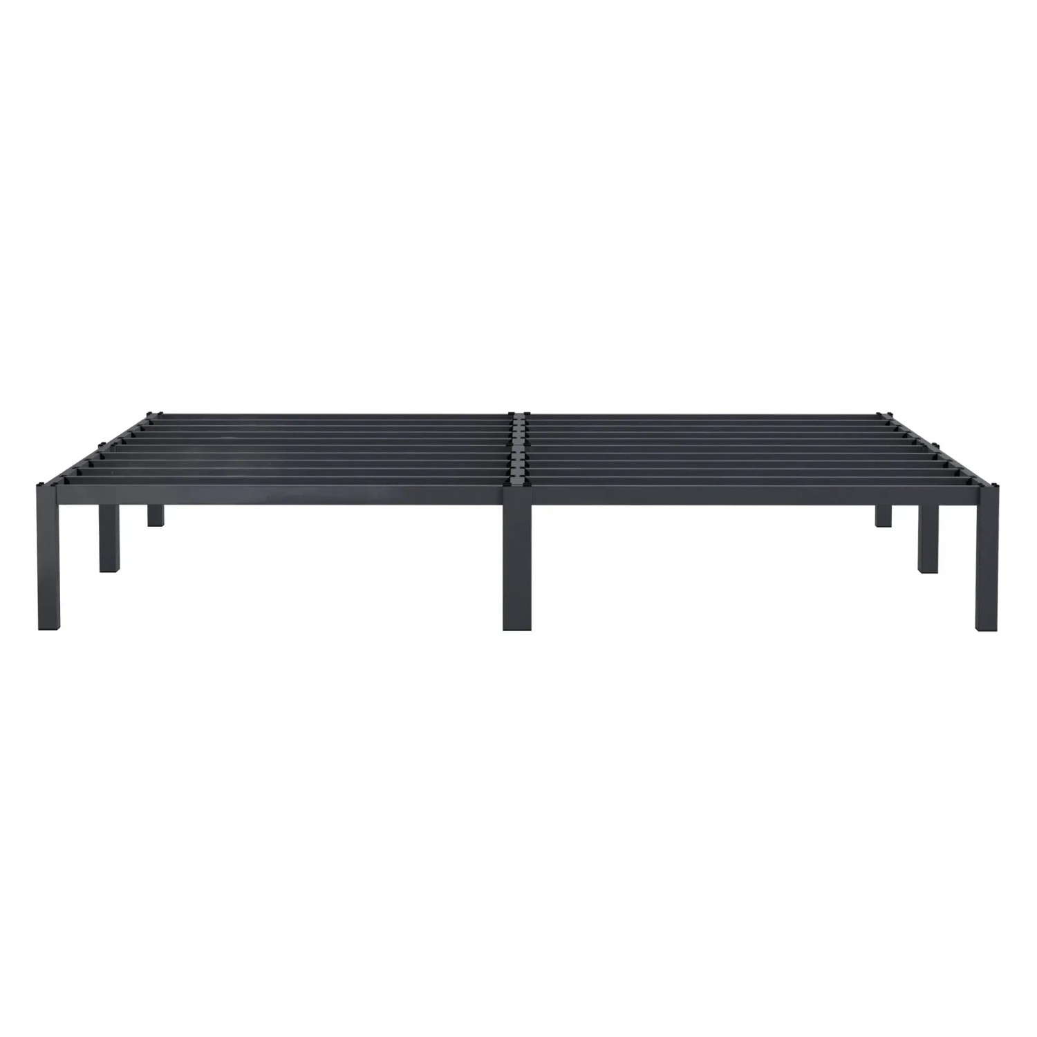ML-Design Metallbett 160x200 cm, anthrazitfarbener Stahlrahmen mit integriertem Lattenrost. Modernes Bettgestell.