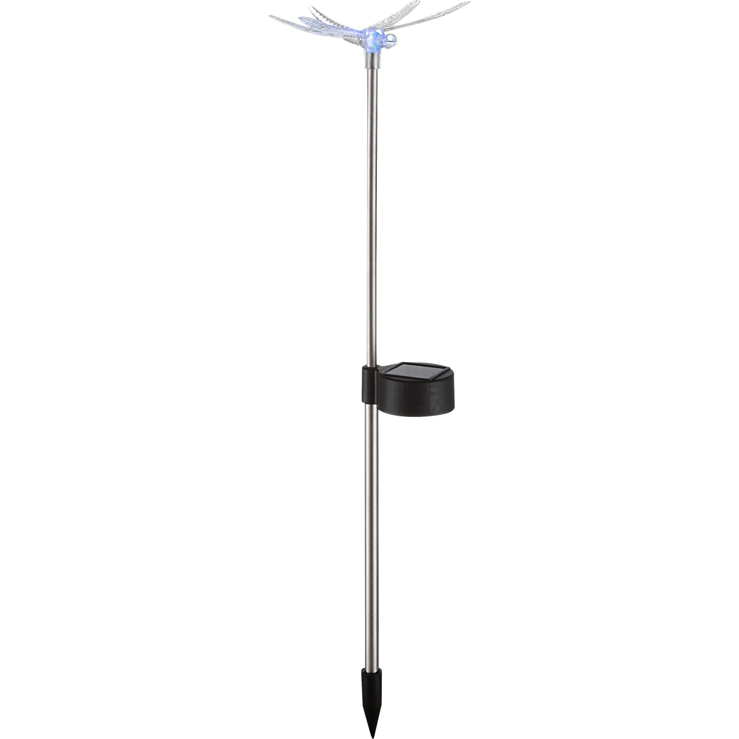 Globo LED-Solaraußenleuchte als Insekt, 4er-Set, bunt. Solar-Deko für Garten und Beet.