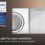Philips Hue Milliskin LED-Einbauspot mit Dimmschalter, rechteckig, weiß.