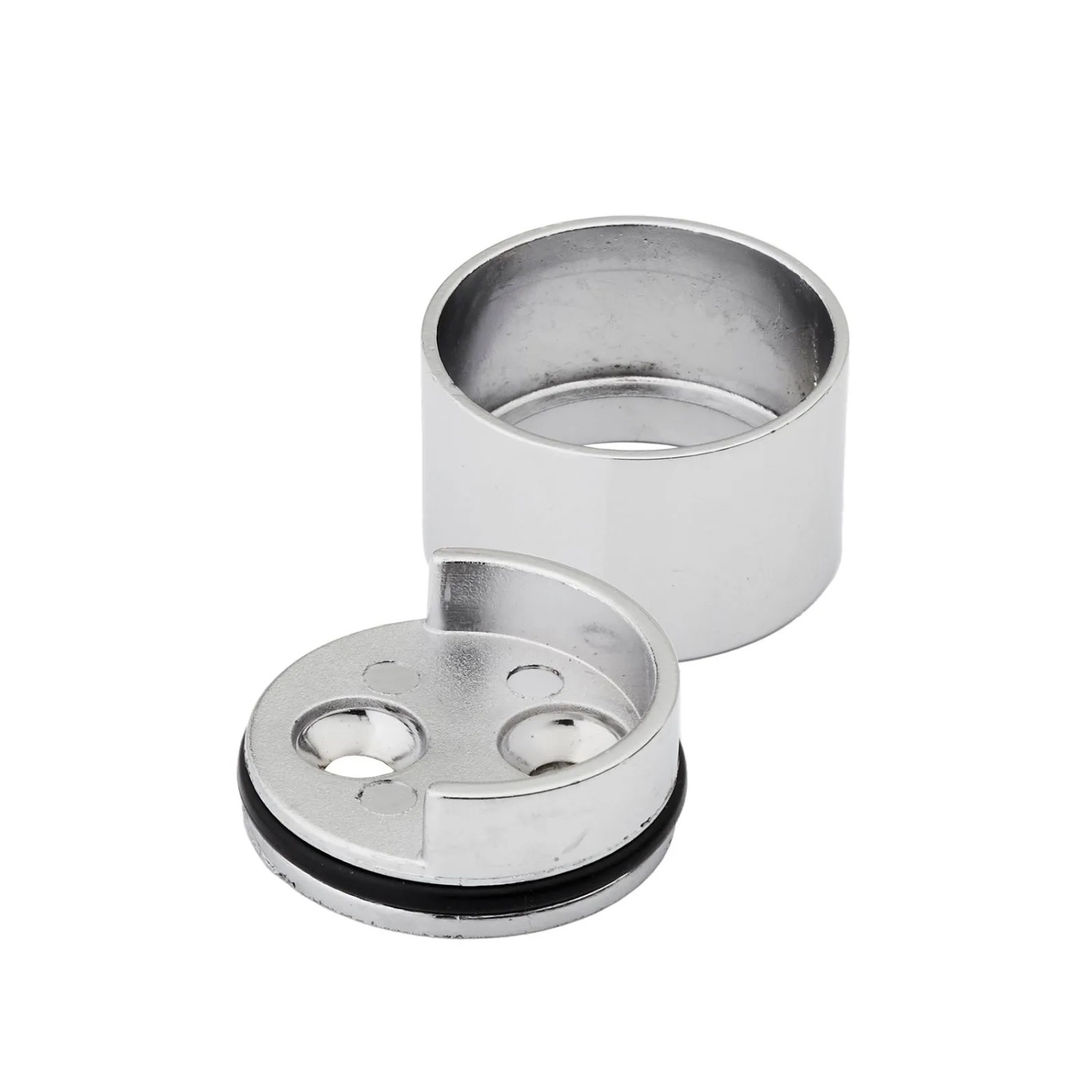 SOTECH 1 Paar Kleiderstangen Schrankstangenlager Zylindrisch Chrom Poliert