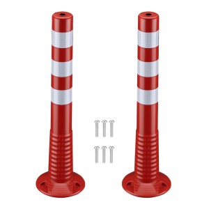 Wiltec 2X Absperrpfosten Ø20X75Cm Sperrpfosten Mobile Absperrung Poller Flexibel
