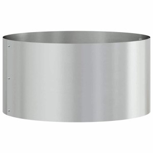 vidaXL Pflanzenring Silber 40 x 40 x 20 cm Verzinkter Stahl 873616