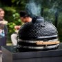 MyOutdoorKitchen Kamado Modul Black Collection. Schwarzer Keramikgrill mit Thermometer für Outdoorküchen.