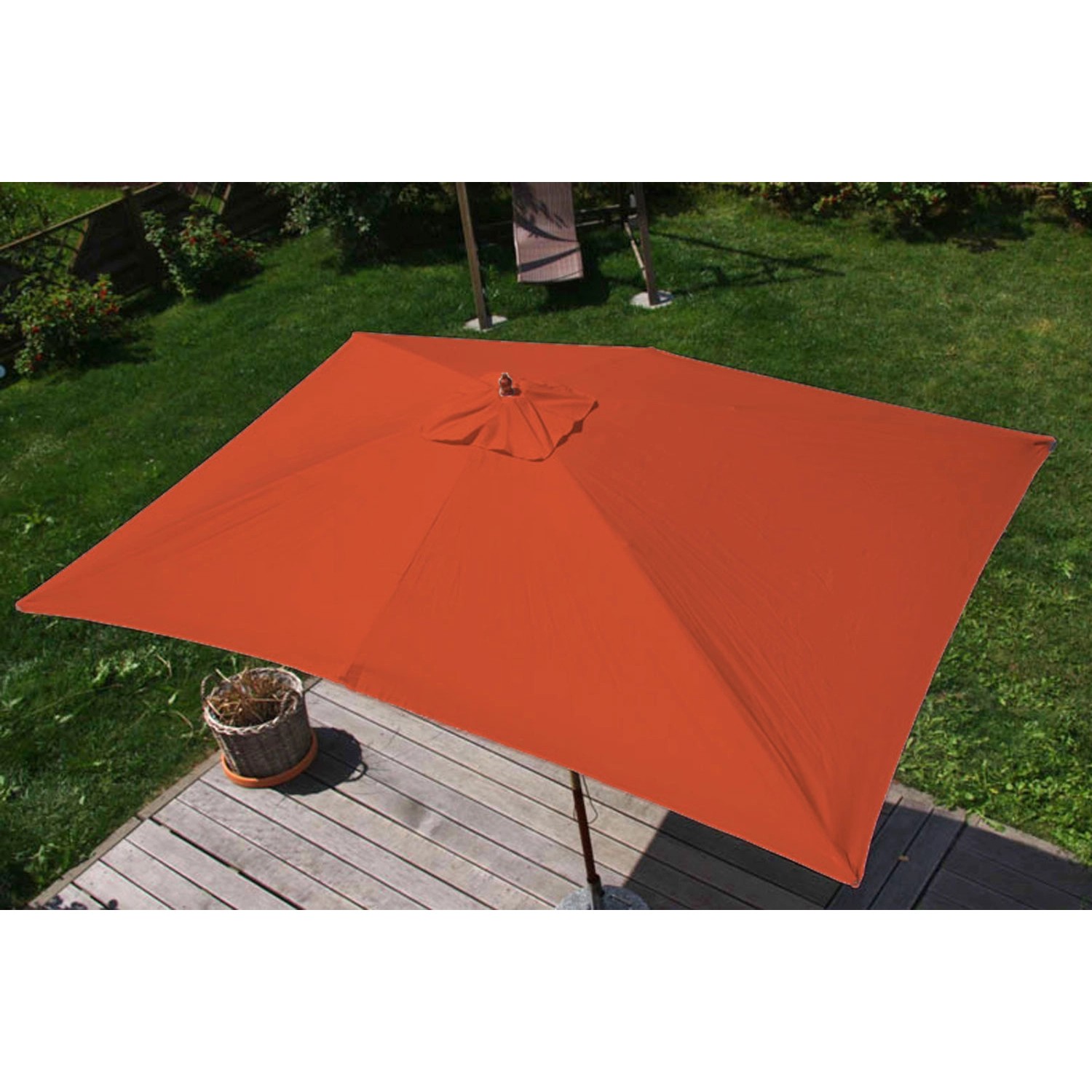 MCW Sonnenschirm Lissabon 3x4m Terracotta kaufen bei OBI
