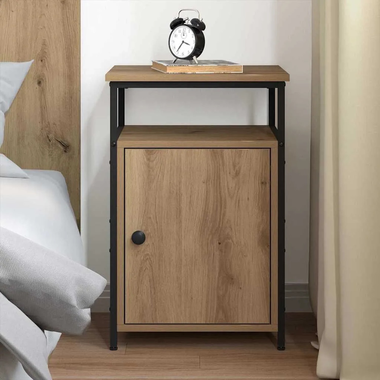 vidaXL Nachttisch Artisan-Eiche Holzwerkstoff 879503_4