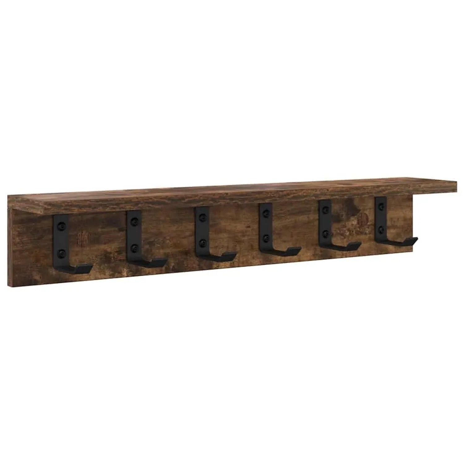 vidaXL Wandmontierter nachttisch Geräucherte Eiche 60 x 10,5 x 10,5 cm 874359