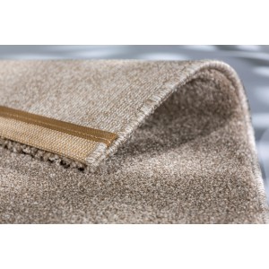 Schöner Wohnen Kurzflorteppich Pure Beige, Detailansicht der Kante.