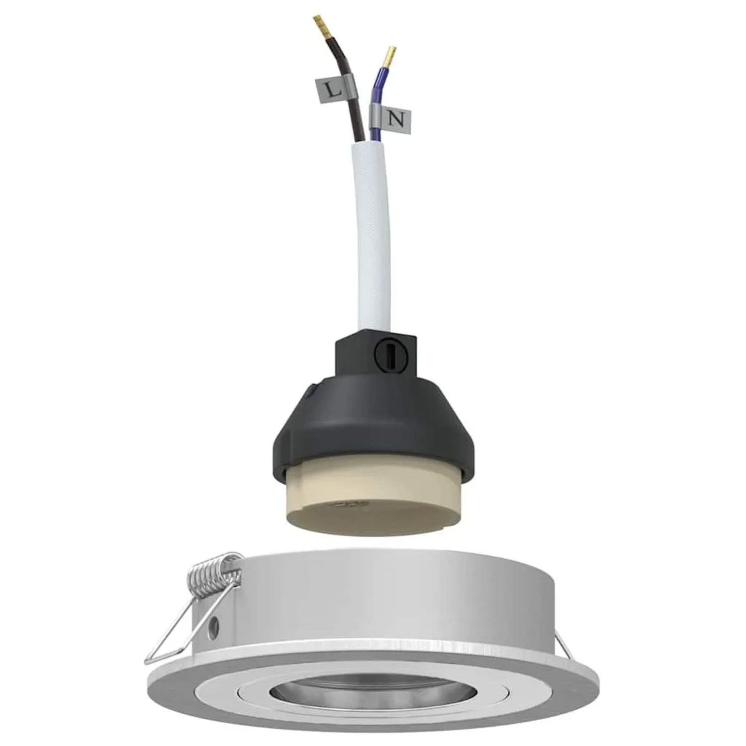 vidaXL Spotlight 24 Stk Silber 9 x 9 x 2 cm Aluminium 4108148
