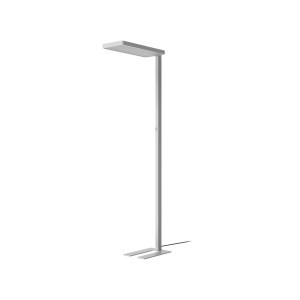 Dimmbare, moderne LED-Stehlampe Timon von Arcchio aus Aluminium, 195 cm hoch.