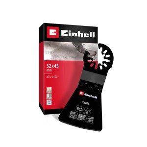 Einhell Schaber HCS Flexibel, 52x45mm, für Multifunktionswerkzeuge, zum schonenden Entfernen von Farbe und Kleber.