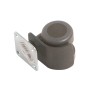 Parkett-Containerrolle, Ø 35 mm, 70 kg Traglast, mit grauer PVC-Rolle und Montageplatte.