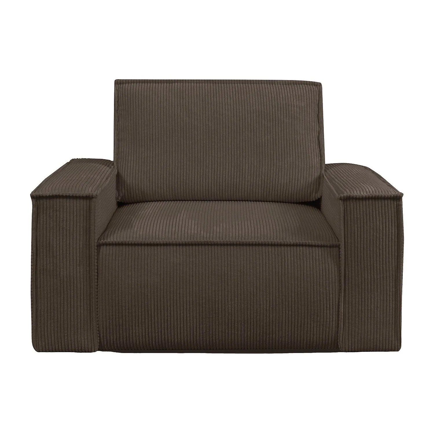 Vente-unique Sessel Mit Gerader Rückenlehne Amelia Braun 120 cm