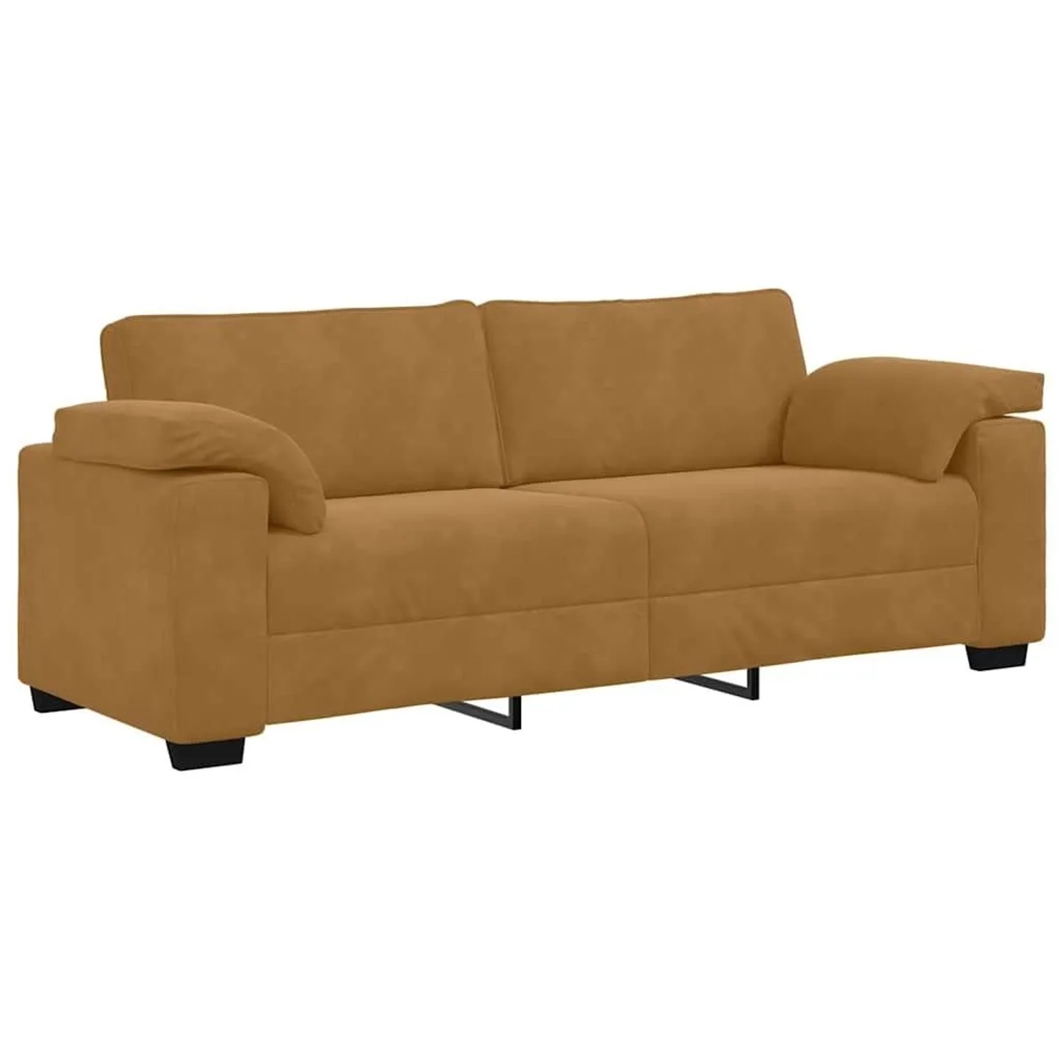 vidaXL 3-Sitzer-Sofa Braun 178 cm Samt 4105284 günstig online kaufen