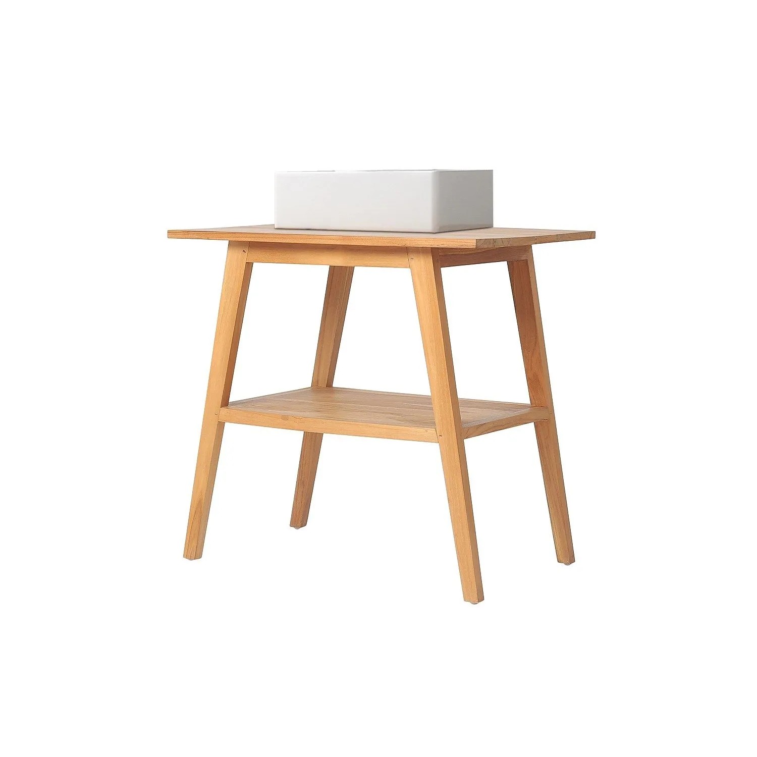 Vente-unique Einzelwaschtisch Bobotsari Naturfarben Hell 80 cm