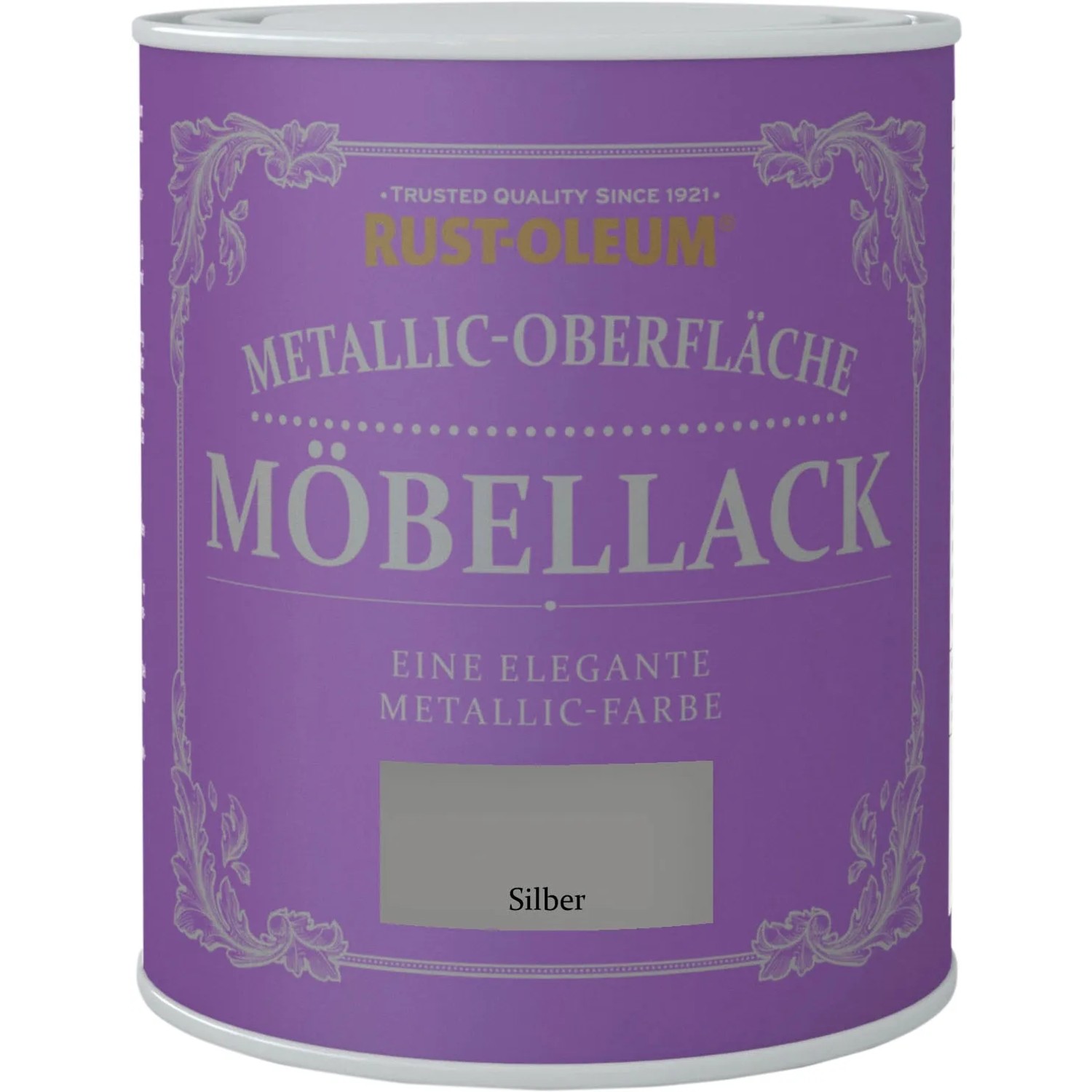 Dose Rust-Oleum Möbellack Metallisch Silber Matt, Kreidefarbe für Möbel.