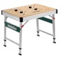 Metabo Multifunktionstisch MWB 100: Mobile Werkbank mit Lochraster-Tischplatte und Aluminiumrahmen.