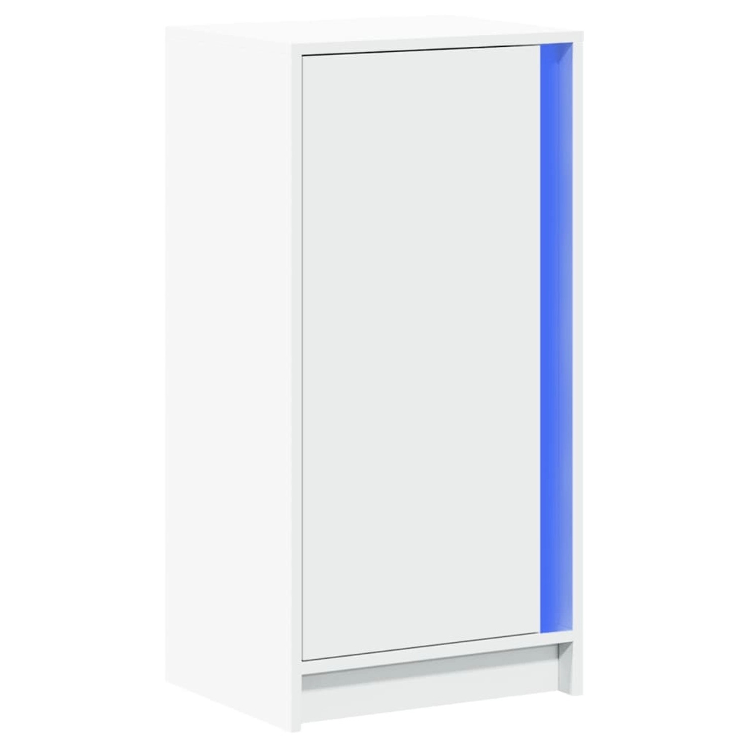 vidaXL LED-Sideboard Weiß 42,5x34x85 cm Holzwerkstoff 852138 günstig online kaufen