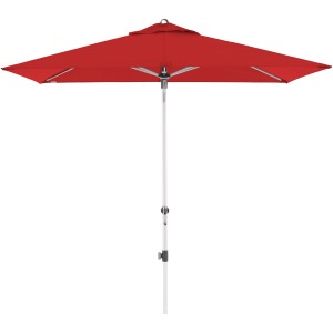 Doppler Marktschirm Expert, 220x140 cm, Bordeaux, mit Knickfunktion. Sonnenschirm für Garten und Balkon.