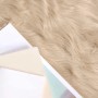 vidaXL Kunstschaffell Teppich Tafalla Beige 80 x 250 cm Polyester 42021480_3