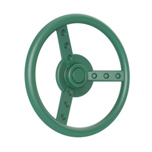 Dunkelgrünes OutdoorToys Lenkrad als Zubehör für Spieltürme.