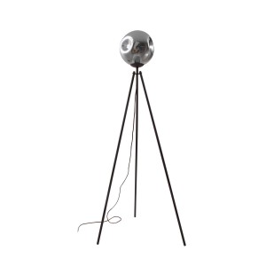 LindbyDreibein Tripod Stehlampe Valentina 10019850 Design Modern in Braun aus Metall 1-flammig E27 Wohnzimmerleuchte