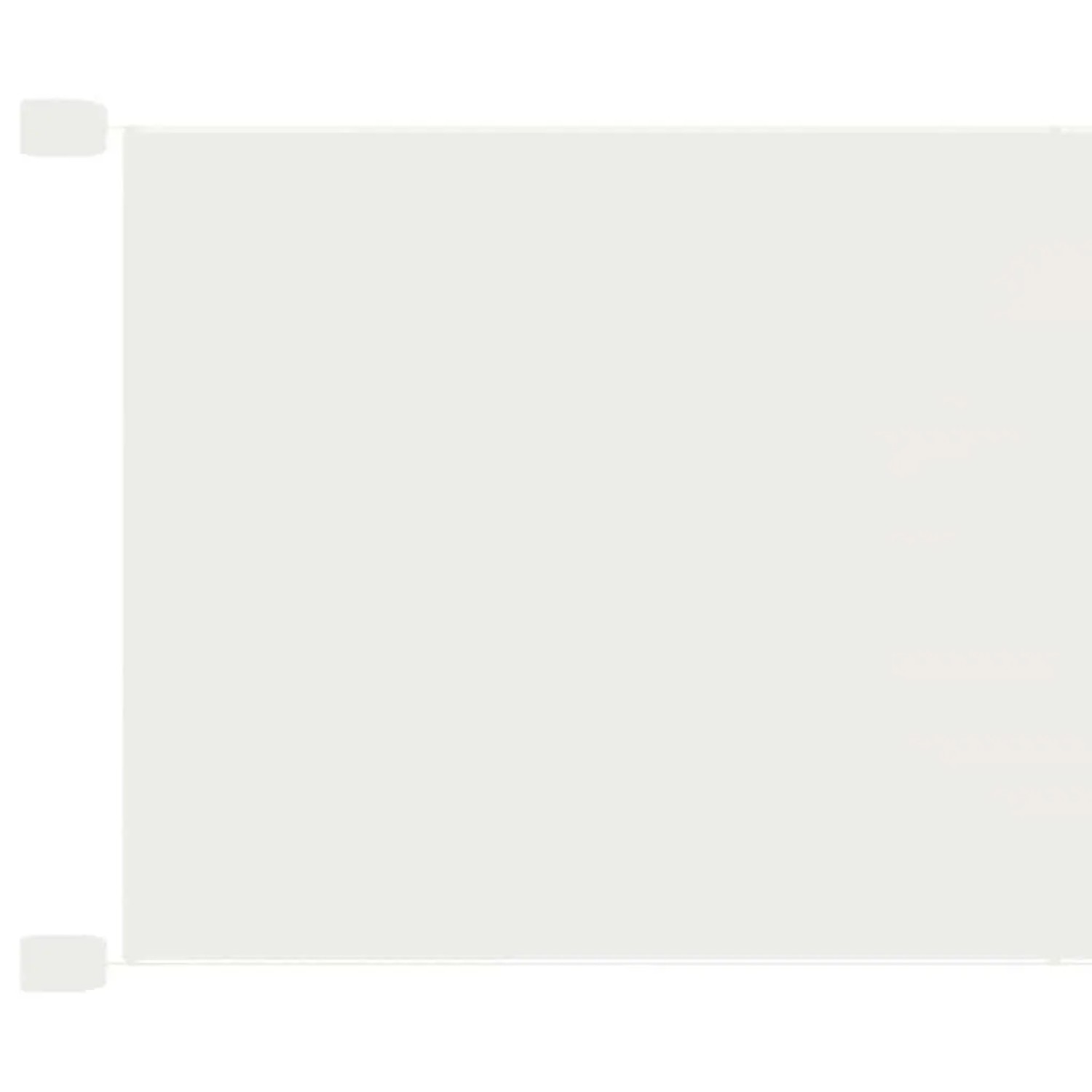 vidaXL Senkrechtmarkise Weiß 140x420 cm Oxford-Gewebe 148166