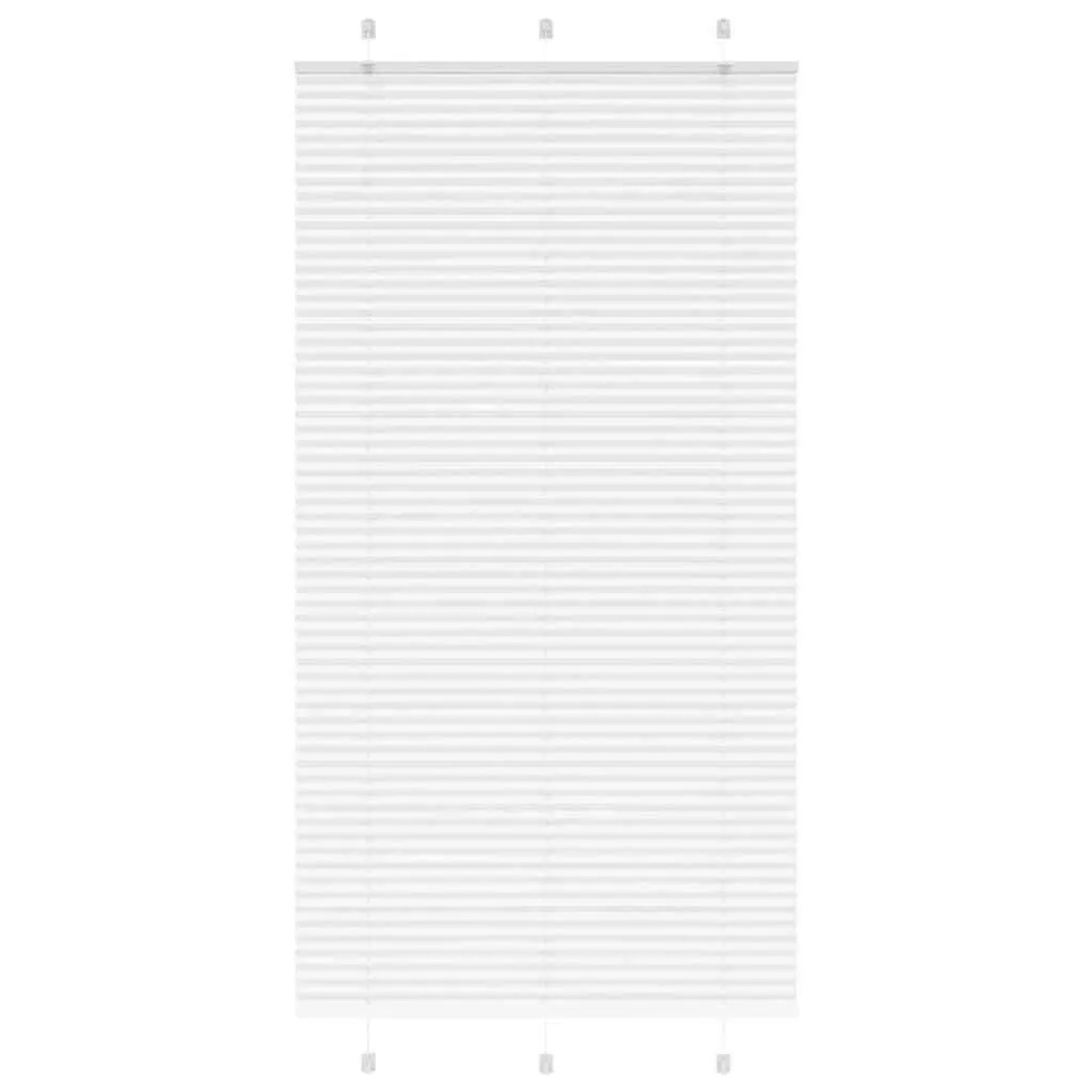 vidaXL Plissee Weiß 105x200 cm Stoffbreite 104,4 cm Polyester 4015518 günstig online kaufen