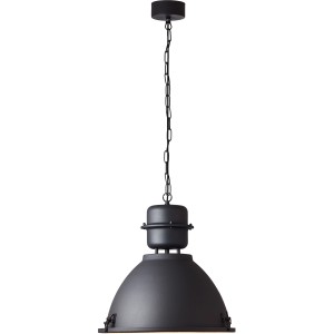Schwarze Brilliant Pendelleuchte Kiki Ø 48cm im Industrie-Design.