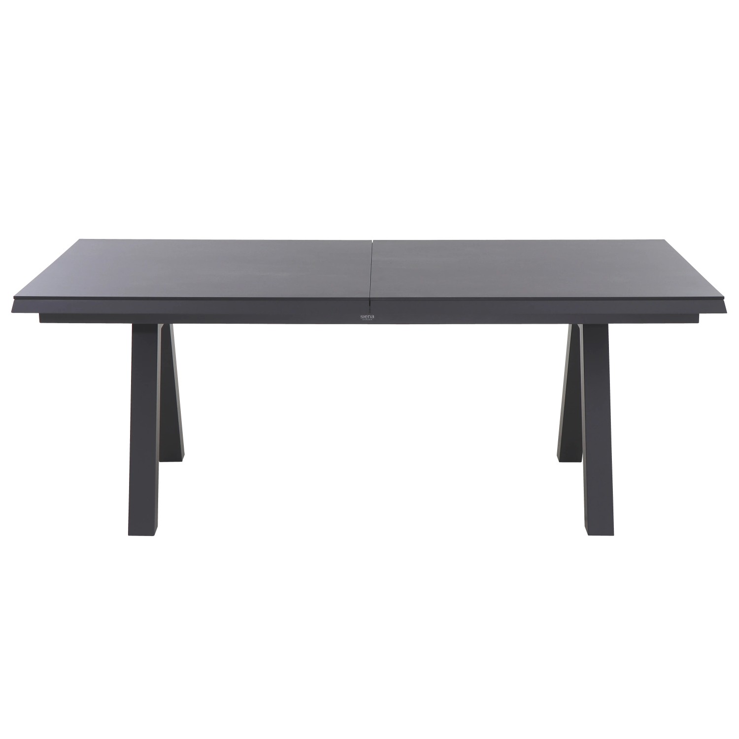 Ausziehbarer, rechteckiger Siena Garden Gartentisch Ferrostone, 100x260 cm, mit Aluminiumgestell.