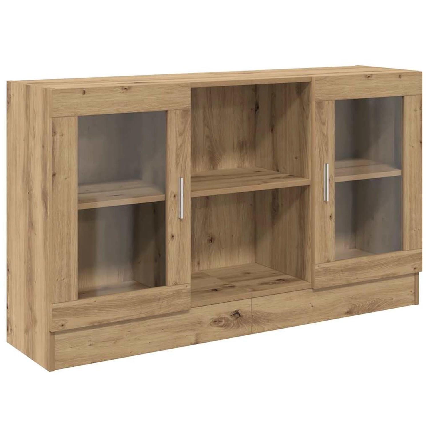 vidaXL Sideboard Artisan-Eiche 120x30,5x70 cm Holzwerkstoff 856165 günstig online kaufen