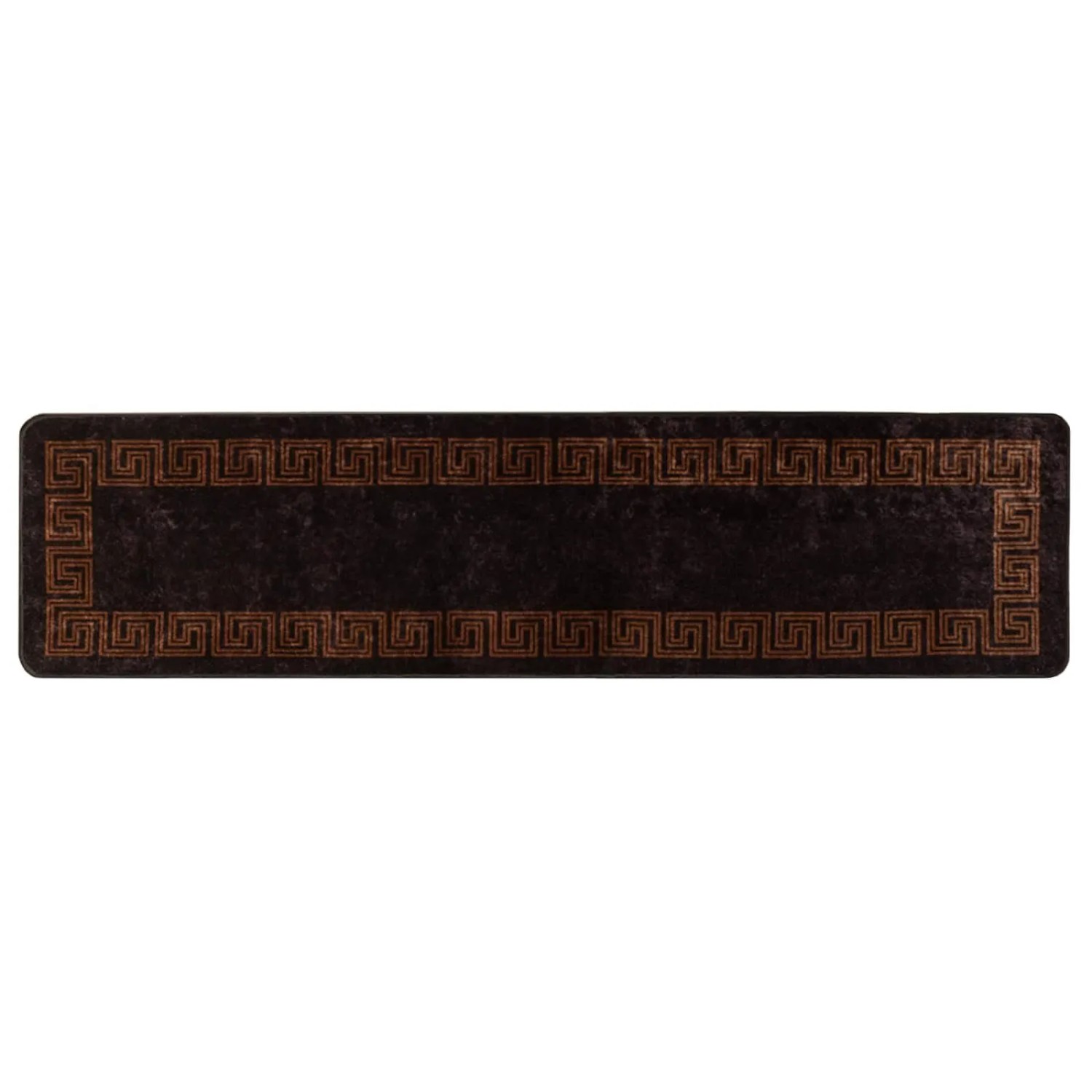 vidaXL Teppichläufer MARSA Schwarz 50 x 200 cm Polyester und PVC 42023280