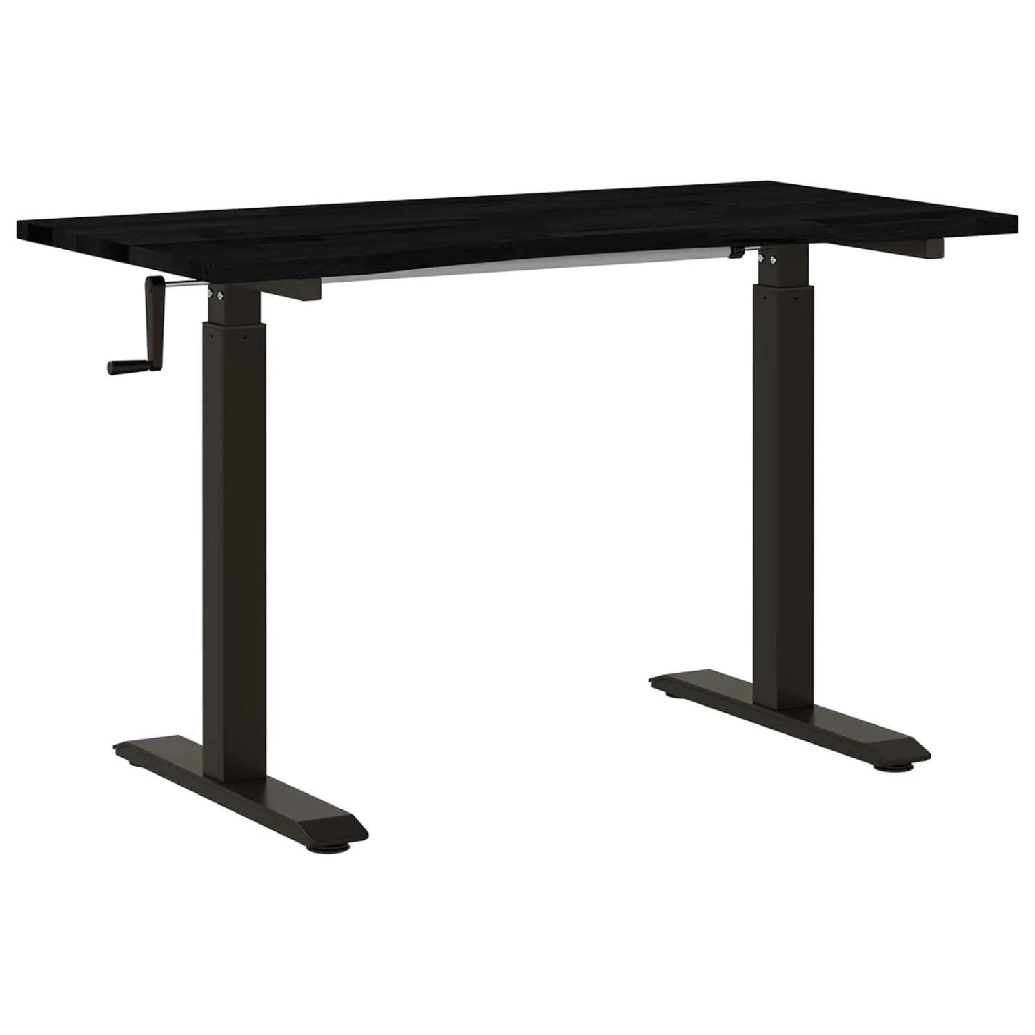 vidaXL Schreibtisch mit Speicher Schwarz und Dunkelbraun 120 x 60 cm 3426555
