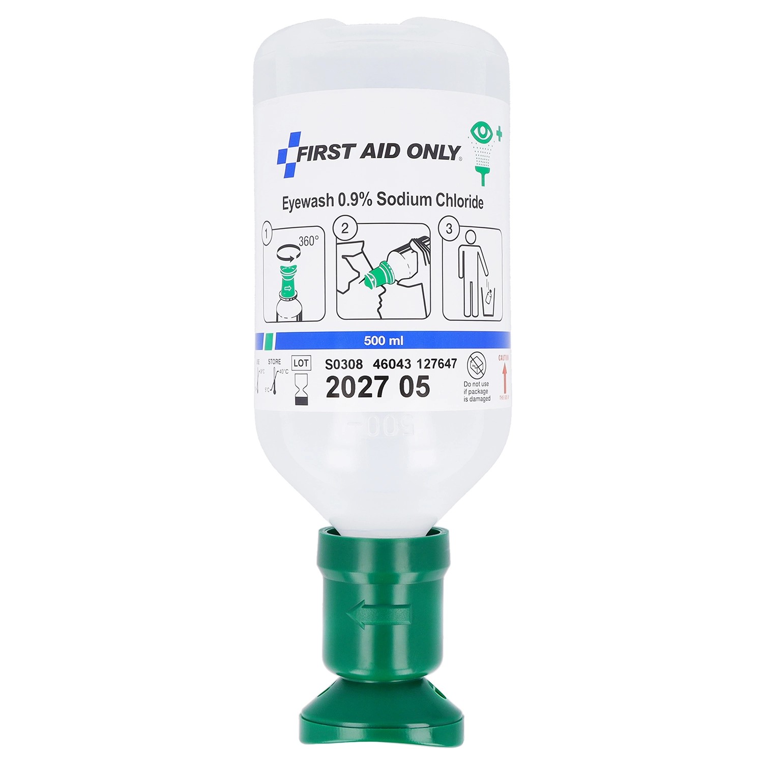 First Aid Only Augenspülflasche 500 ml Natriumchloridlösung 0,9%