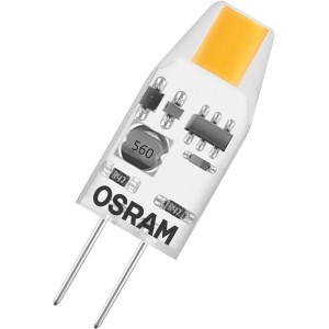 Osram LED-Leuchtmittel G4, 1W, warmweiß, 100lm. Kompakte LED Lampe mit Stiftsockel.