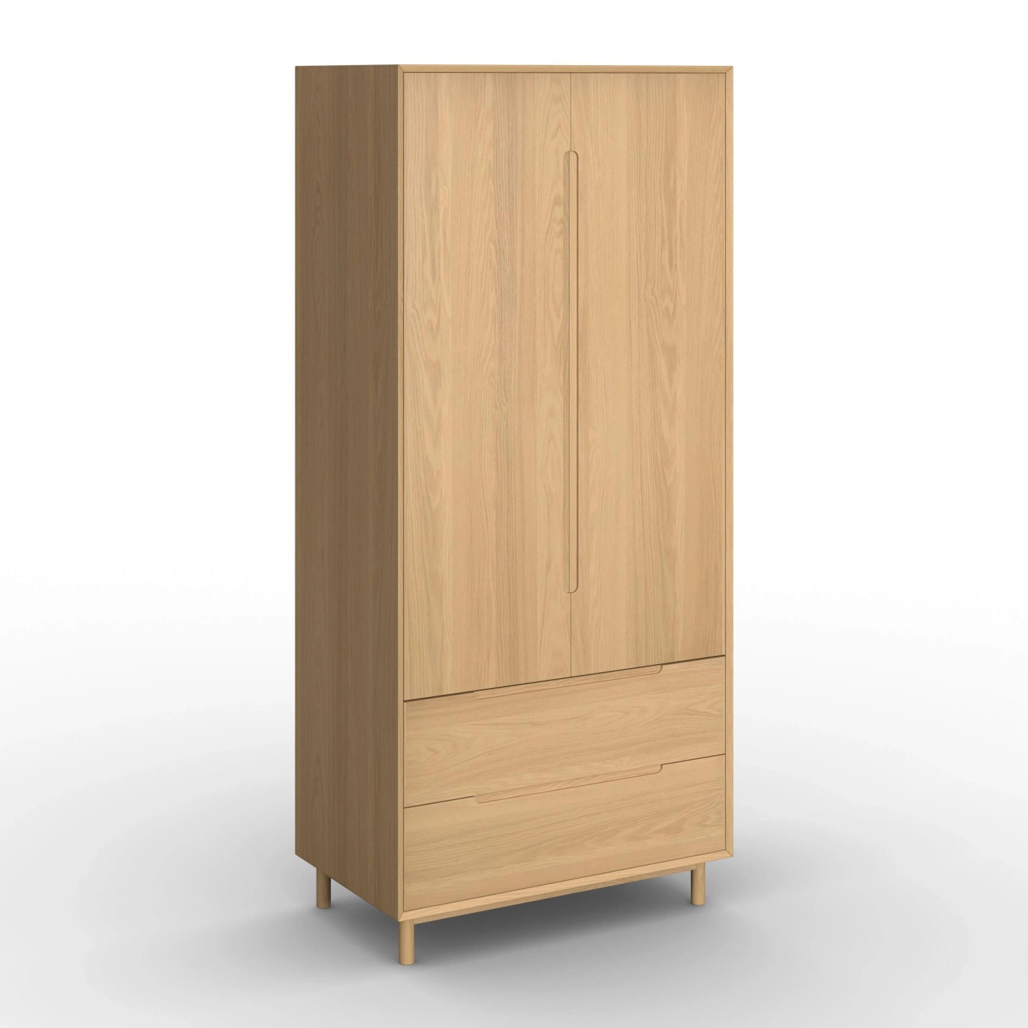 Bessagi Home Drehtürenschrank Marlo Eichefarben ca. 100x223x60 cm