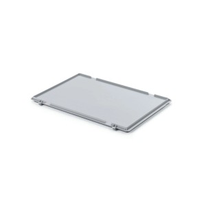 Grauer Deckel für PROREGAL Eurobehälter 40x60 cm, Aufbewahrungsbox.
